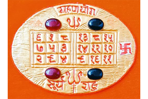 Handmade Original Surya and Rahu Grahan YOG Yantra